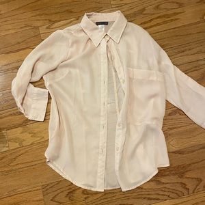 Blush Button Down